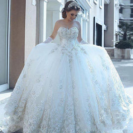 Original Sweetheart Ball Gown Wedding Dresses Cheap Lace Applique CrystalNew African Country Bohemian Wedding Gowns Cheap Bridal Dr