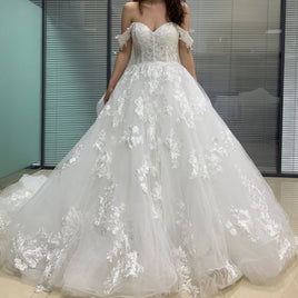 JANCEMBER - Original JA001 Applique Wedding Party Dresses Sweetheart A Line White Dress Plus Size Princess Wedding Dress 2022 белое платье свадебное