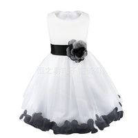 Original Princess Tulle Flower Girl Dress Bows Sashes Children First Communion Dress Ball Gown Wedding Party Dress Runway Show Pageant