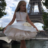 Original Flower Girls Dresses Beautiful Holy Communion Dresses Lace Beaded Puffy Ball Gown Prom Pageant Dress For Girls