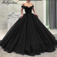 BEALEGANTOM - Original 2022 Sweetheart Quinceanera Dresses Burgundy Black Long Sweet 16 Dress Lace Up Pageant For Women Princess Vestido 15 Anos