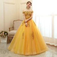 Original Quinceanera Dresses the Prom Short Sleeve Classic Off the Shoulder Noble Appliques Ball Gown Party Prom Formal Dress